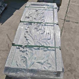 辽宁芝麻白别墅外墙雕刻版