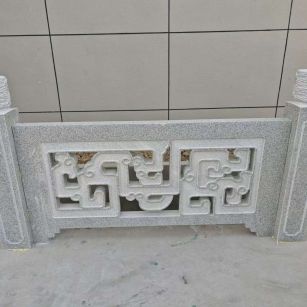 辽宁芝麻白河道栏杆 桥栏杆