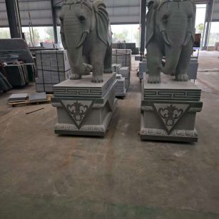 辽宁芝麻灰花岗岩对象 芝麻白芝麻灰大象