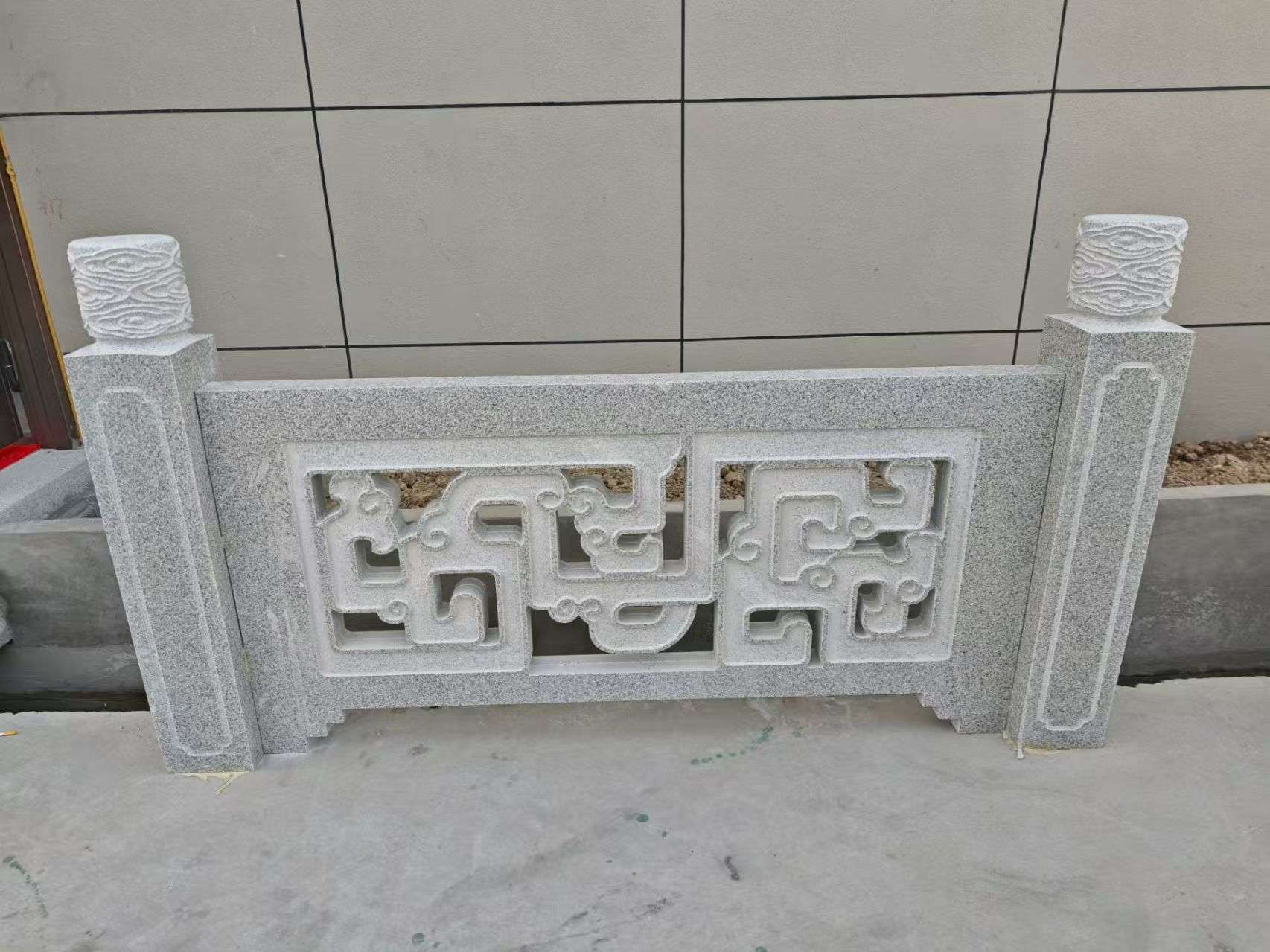 辽宁芝麻白河道栏杆 桥栏杆